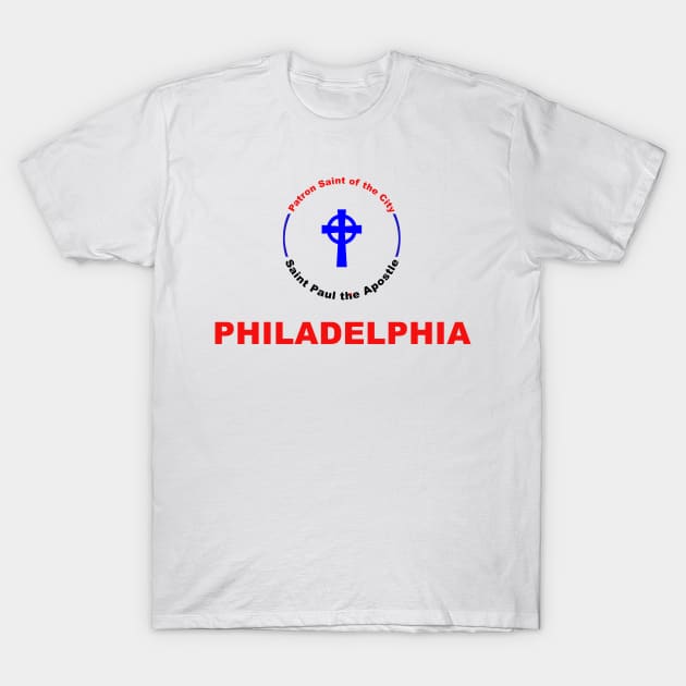 PHILADELPHIA PATRON SAINT (st paul) T-Shirt by CITY PATRON SAINTS